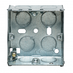 Adjustable Lug Steel Socket Box 1G 35mm