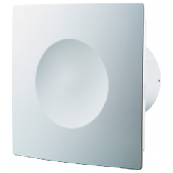 White Extractor Fan 100mm with Pull cord Switch MOON100S