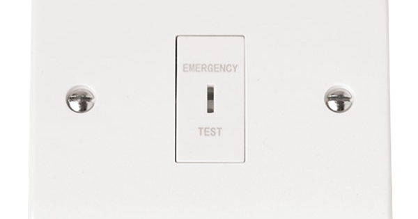 Emergency Test Key Plate Switch 1G DP Click CMA110