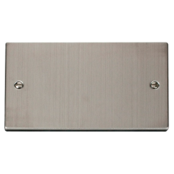 Blank Plate 2 Gang Scolmore Deco VPSS061