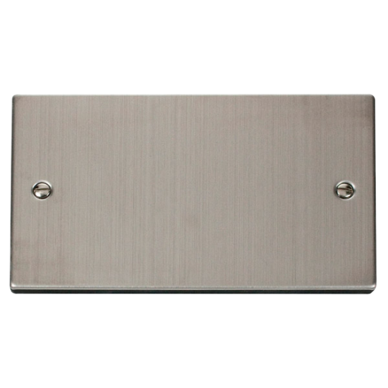 Blank Plate 2 Gang Scolmore Deco VPSS061