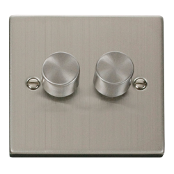 Dimmer Switch 400Va 2 Gang 2 Way VPSS152