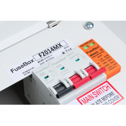 Consumer Unit 14 Way SPD T2 100A Main Switch comes with Tail Clamp F2014MX
