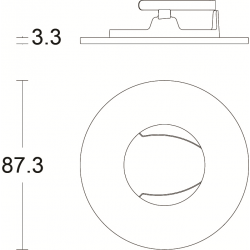 Downlight Bezel Black IP20 JC010013/BL