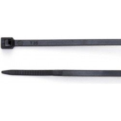 Black Cable Ties Black Nylon 300x4.3mm (Pack of 100)