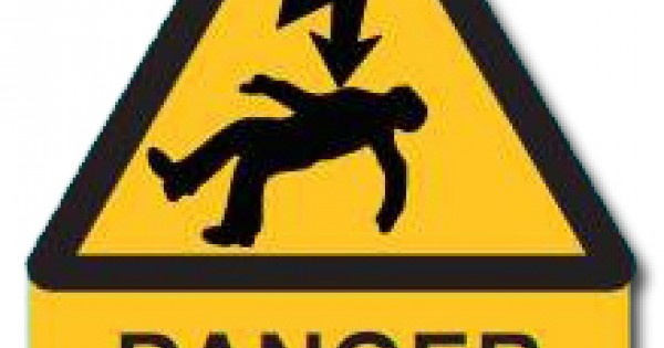 Danger Of Death Label Rigid Sign (Pack of 5)