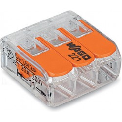 Compact Connector 3 Way 221-413 (Pack of 50)
