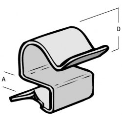Cable Run Clip Flange CR26 2-7mm Britclips EP52020704 (Pack of 25)